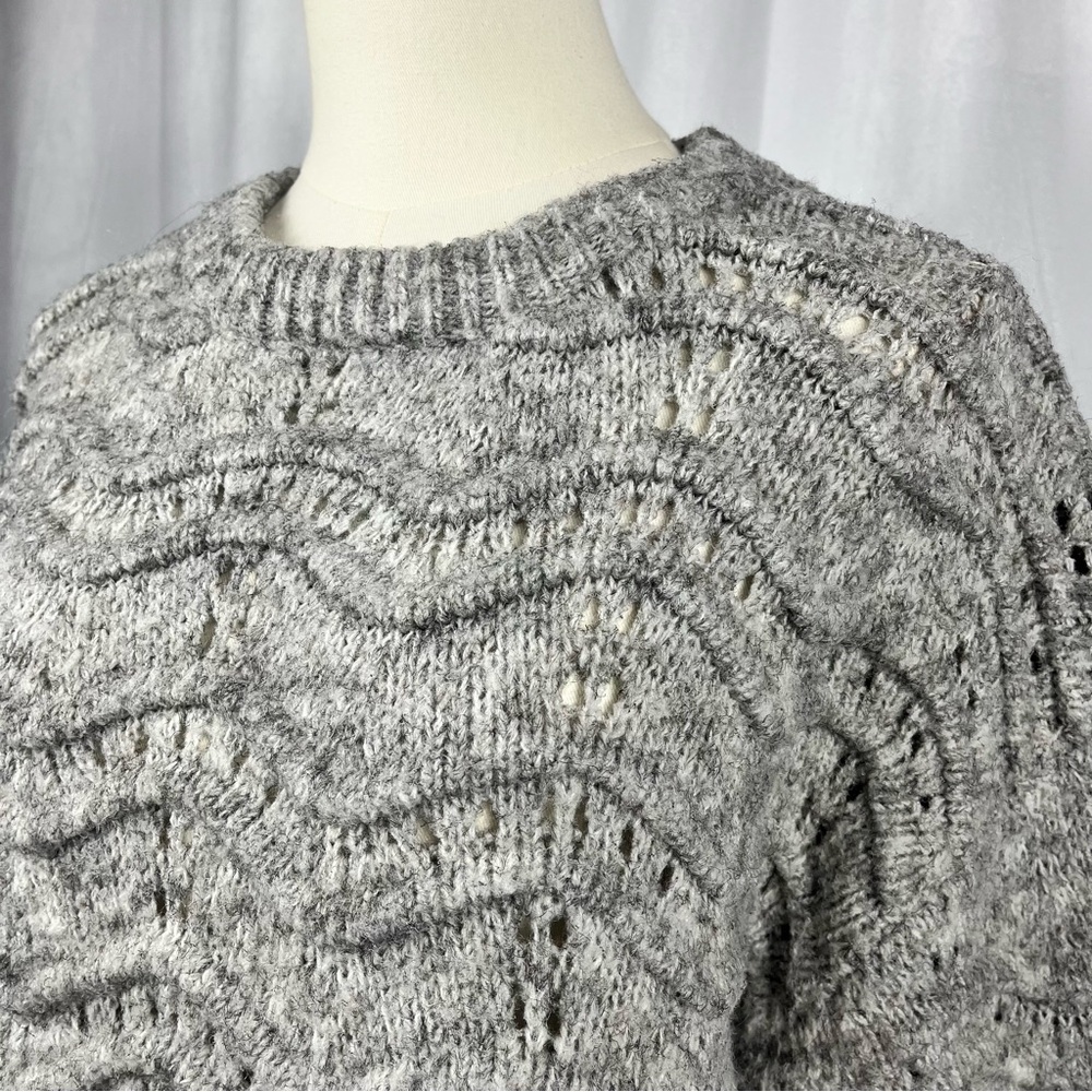 Little Lies Gray Crewneck Sweater. - Picture 5 of 10